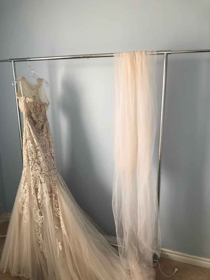 Dyeing veil ivory at home (easy!!) - 2