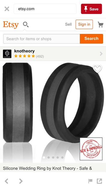 Mens wedding ring for working - 1