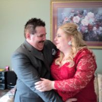 Just after our engagement and going to my Niece's wedding!!