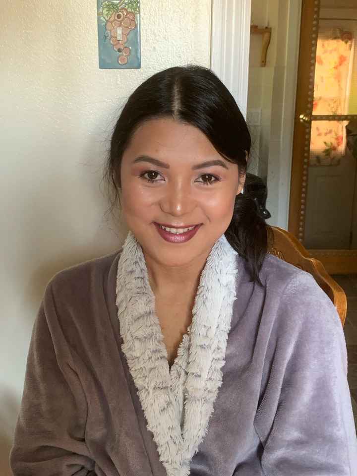 Lilac eyes makeup for Summer wedding. - 3
