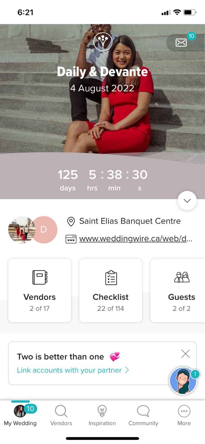 The count down till wedding - 1