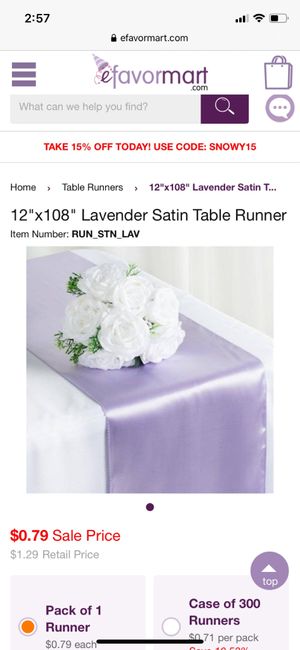 Table Linens (what color? renting or buying?) 3