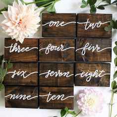 Table Number Ideas - 2