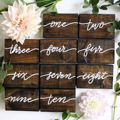 Table Number Ideas 12
