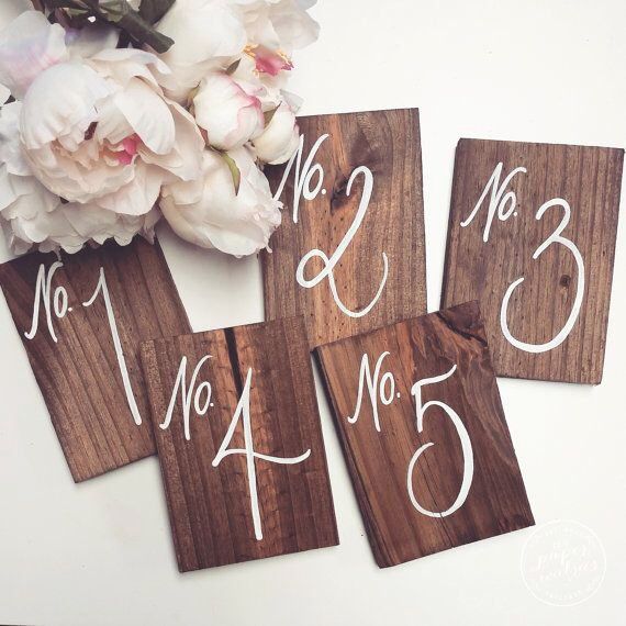 Table Number Ideas 13