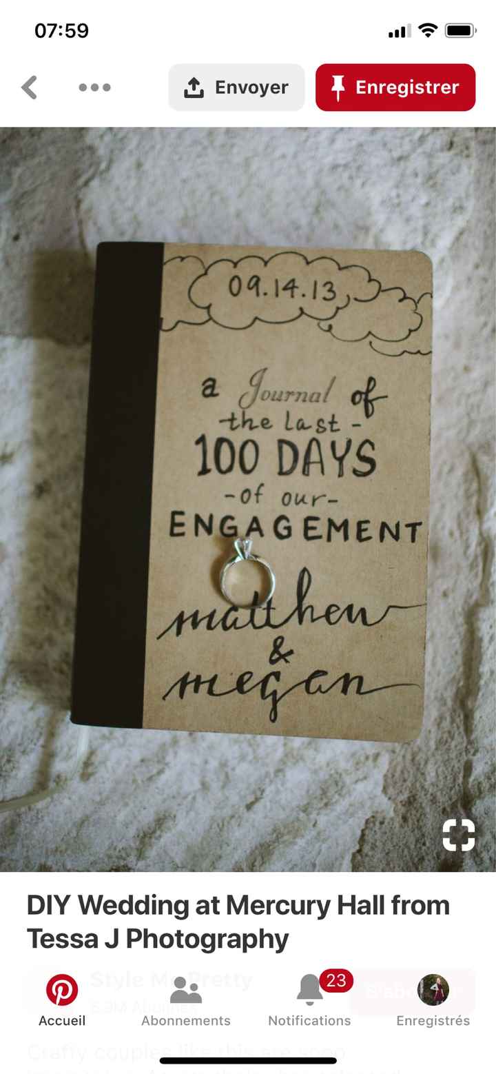 The 100 days of engagement journal - 1