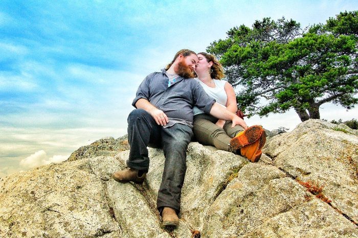 A celebration with a kiss