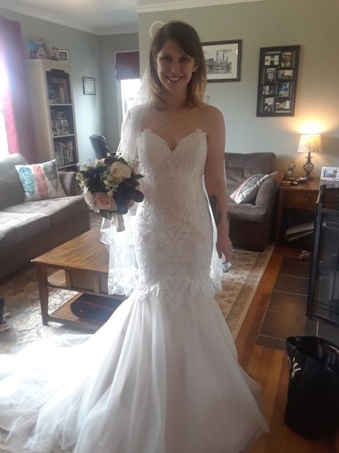 Tried on my dress before the big day! 1