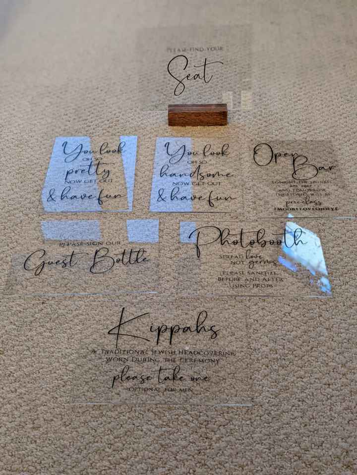 Acrylic signs - 1