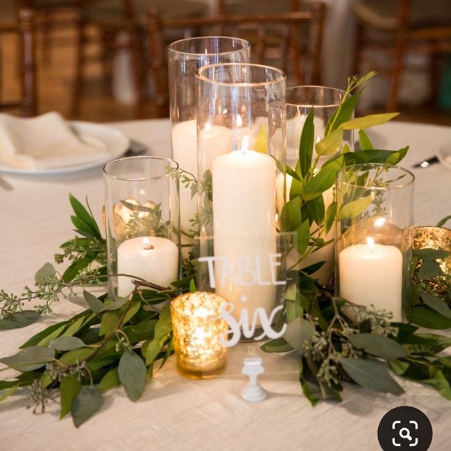 Candle centrepieces 6