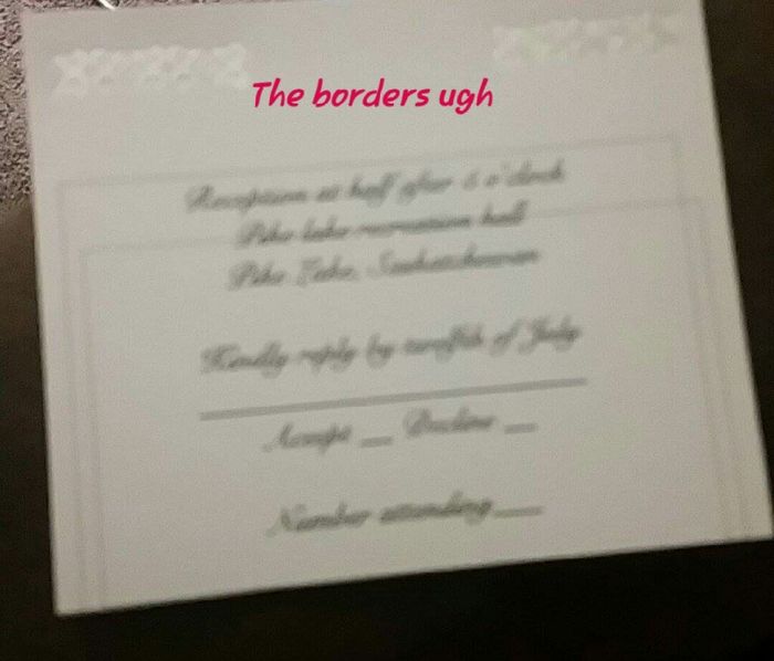 I fixed my rsvp cards!! - 2