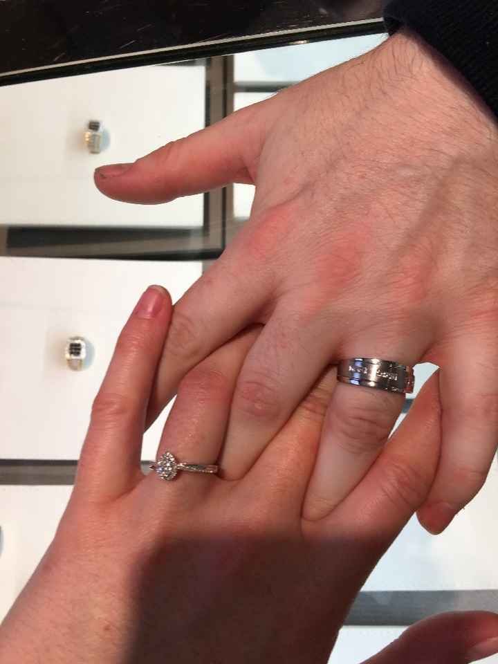 Show off your partner's wedding band! - 1