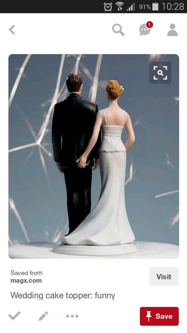 Will you have a custom cake topper? - 1