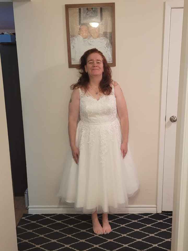 1St dress try on - 1