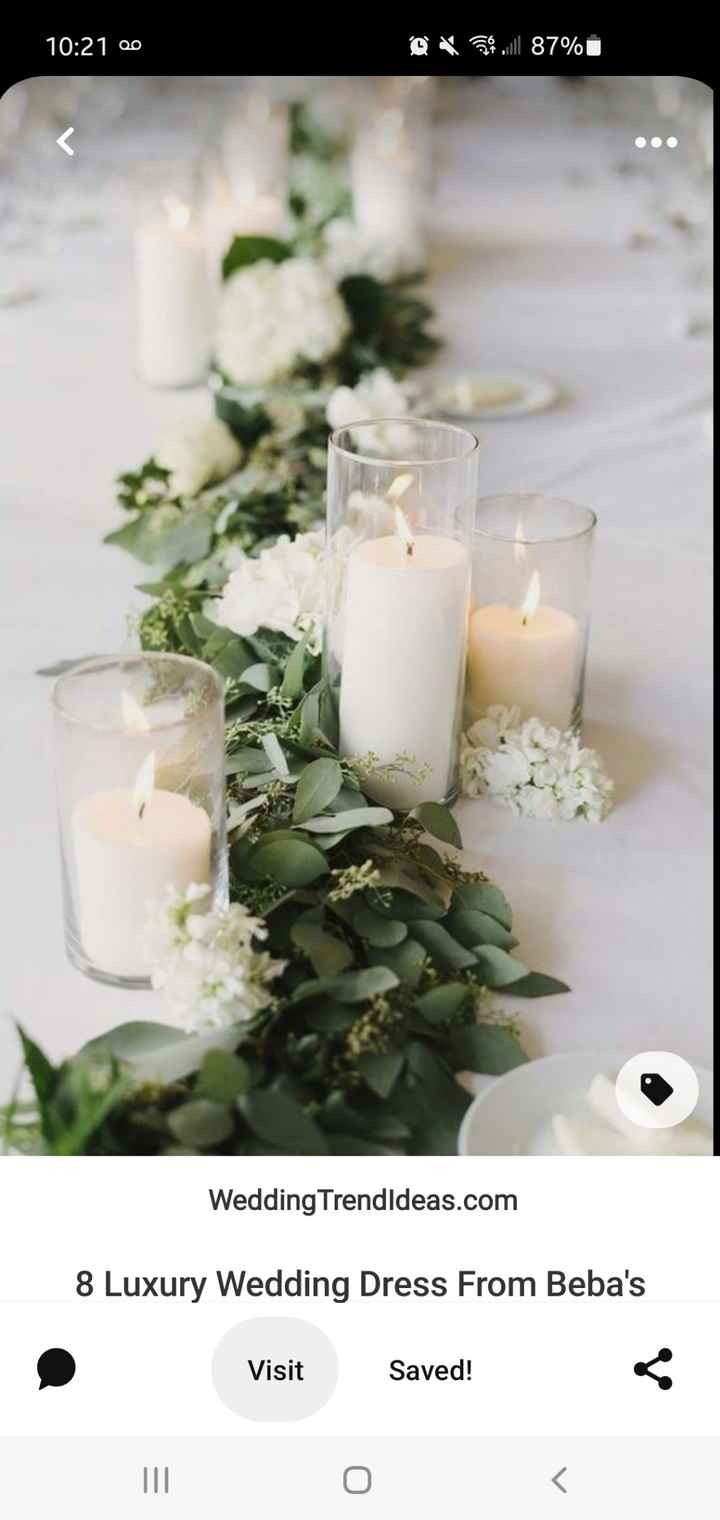 Pillar candels for head table - 1