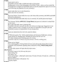 Wedding Day Itinerary - 1