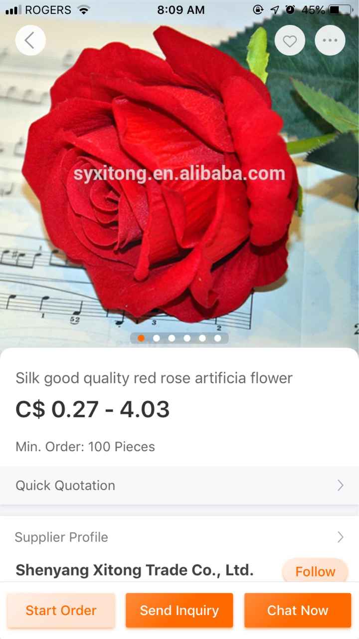 Wedding flower Alibaba review - 1