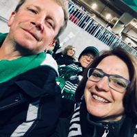 Cheering on the Riders