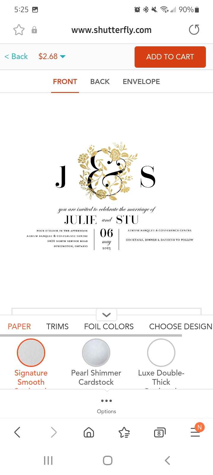 Invites, Rsvp's, place Cards oh my - 1