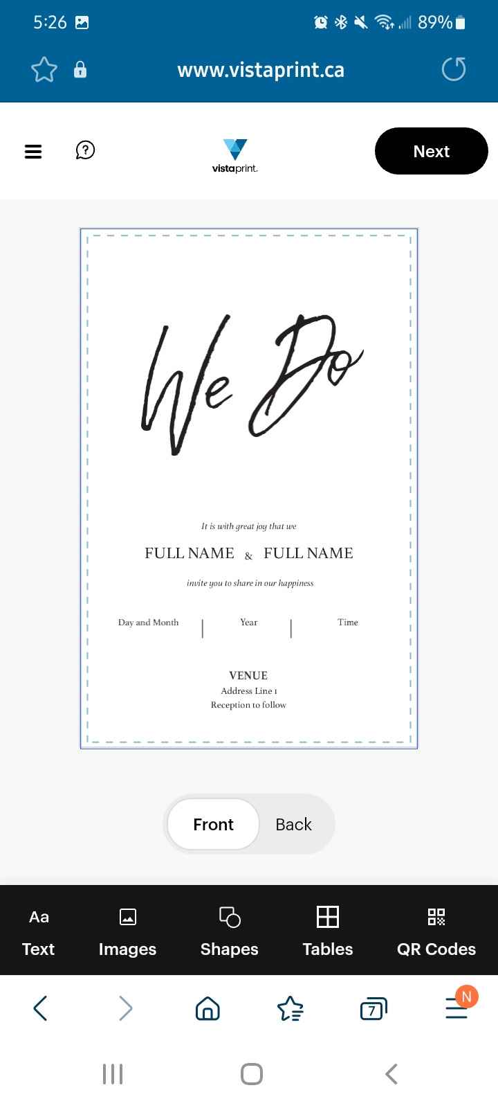 Invites, Rsvp's, place Cards oh my - 2