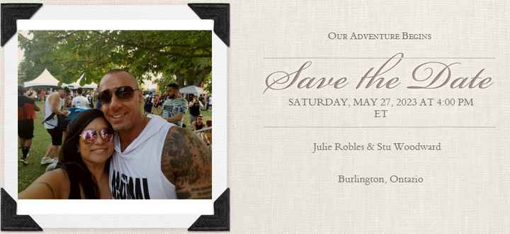 Save the date email draft! - 1