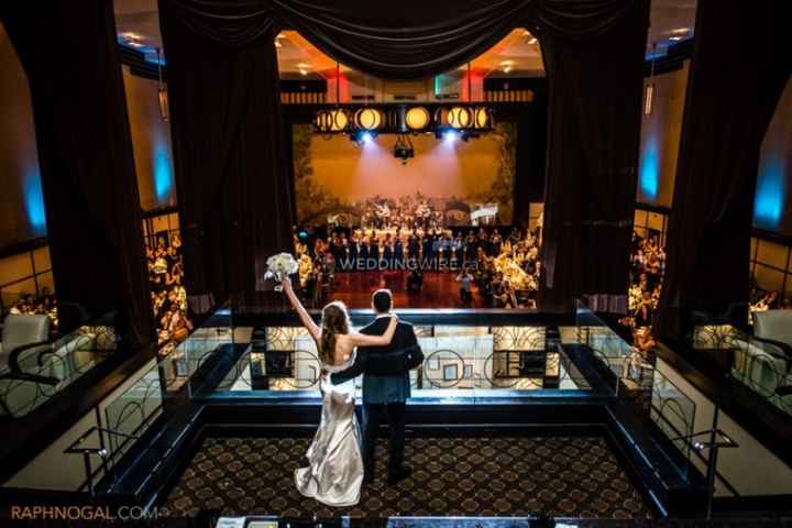 View from cocktail hour mezzanine 