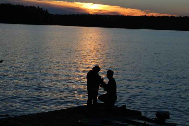 and this is when he pop the RING POP question and I said yes! 