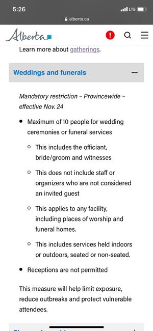 Alberta Restrictions 1