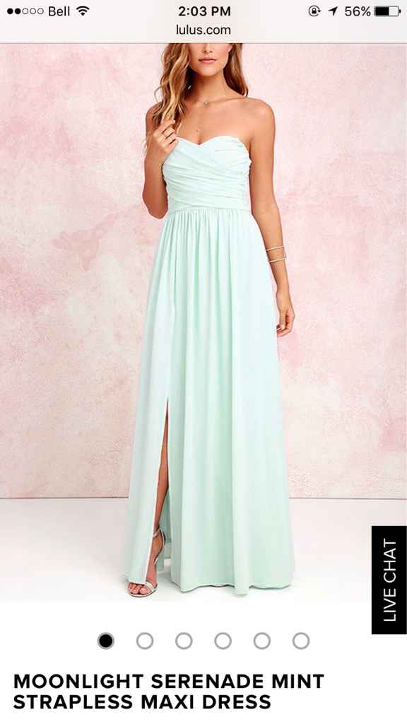 Mint bridesmaid dresses - 1