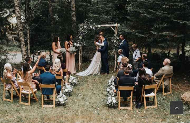 Small wedding ceremony - guests set up - 1