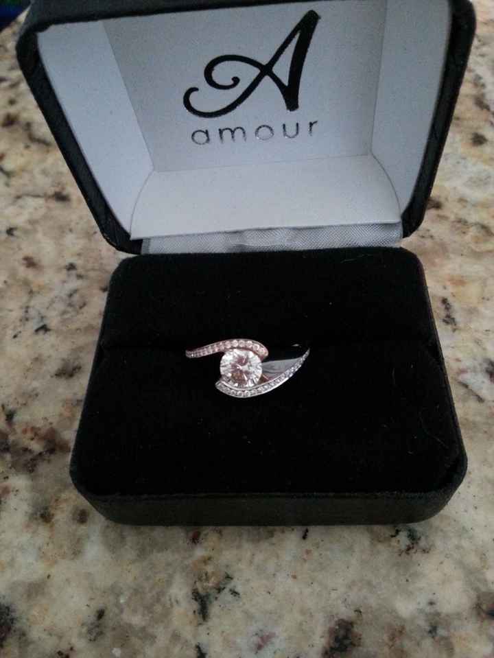 My ring :) Rose gold & white gold floating diamond (tension set) designed by Claude Thibaudeau, a Mo