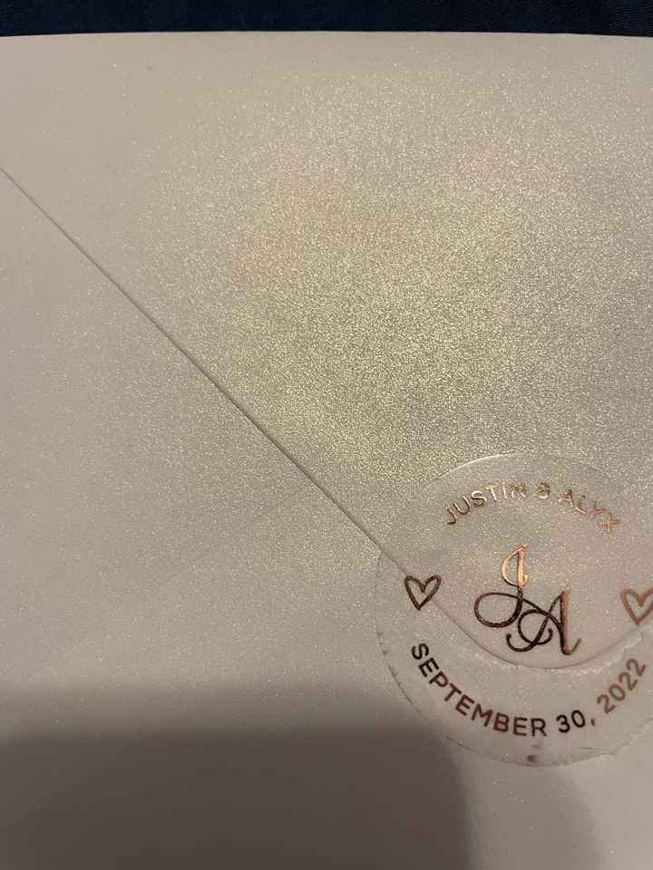 Invitation Envelopes  - labels, tacky? - 1