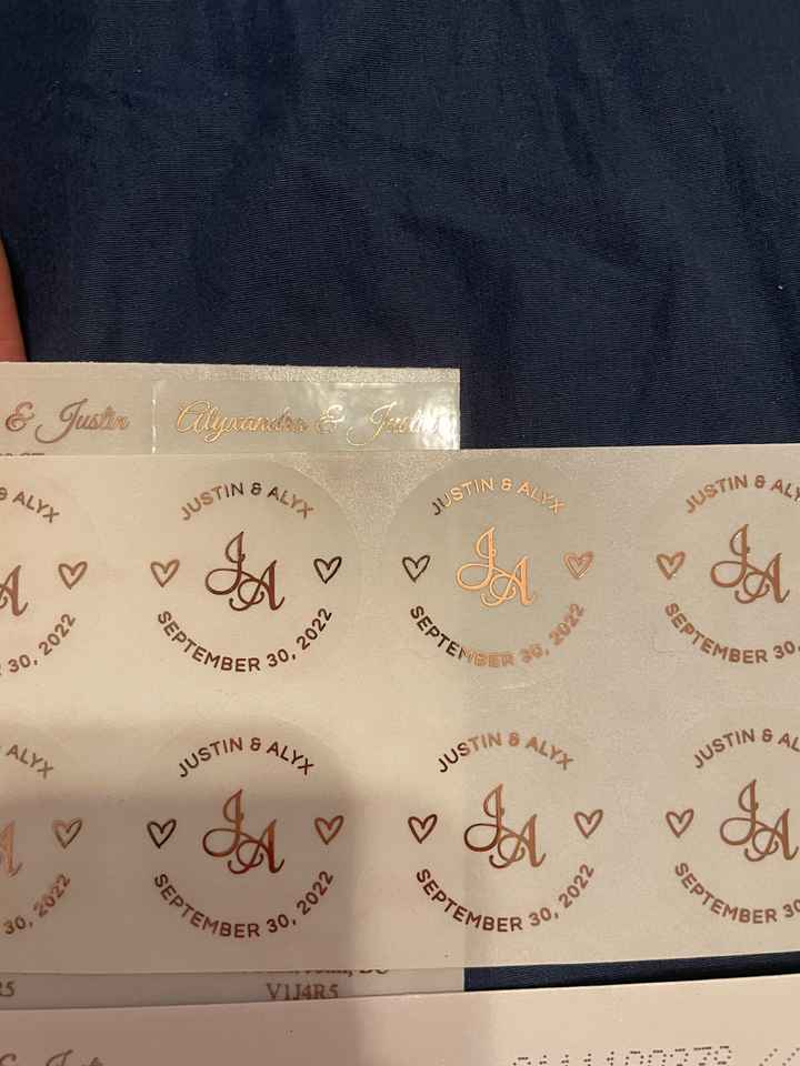 Invitation Envelopes  - labels, tacky? - 2
