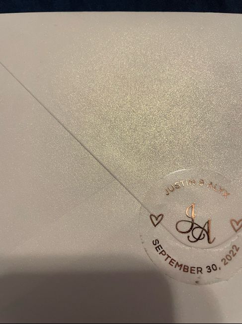 Invitation Envelopes  - labels, tacky? 1