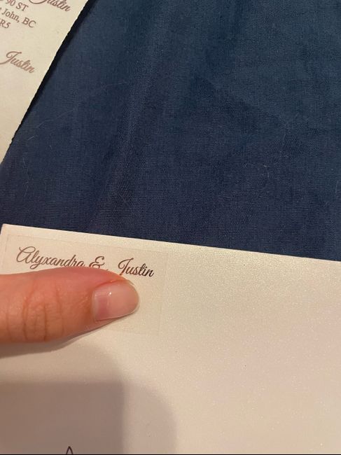 Invitation Envelopes  - labels, tacky? 3