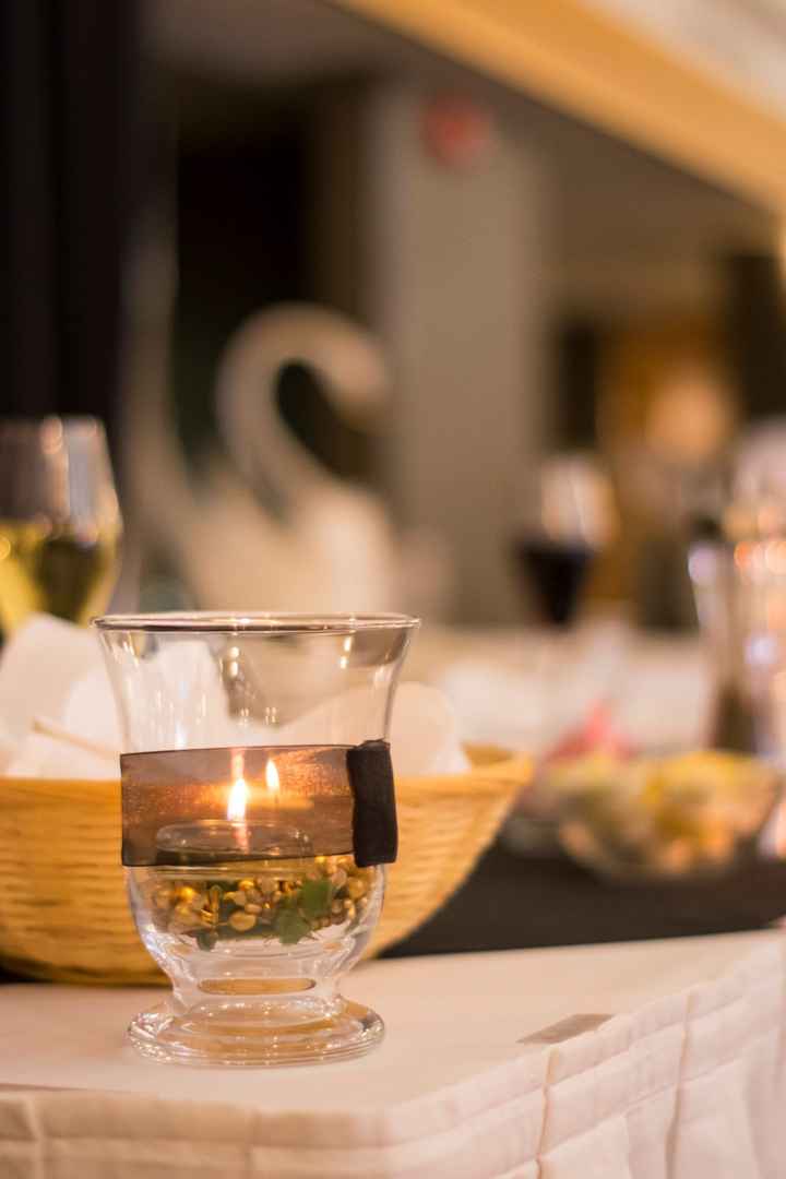 hurricane lamp with glass tealight holder