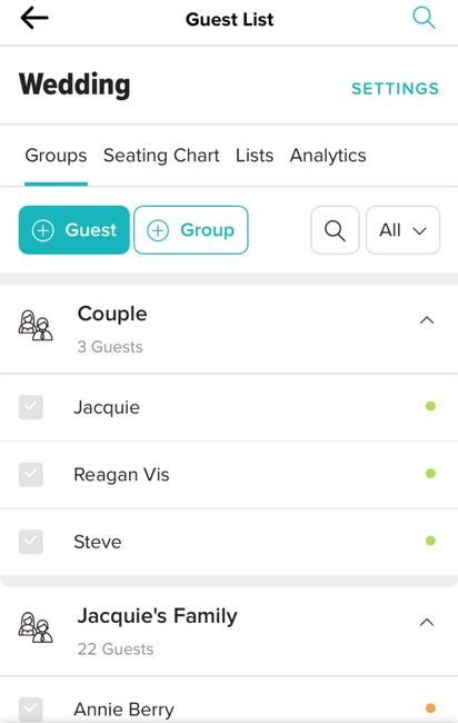 Menu Options on Website - 1