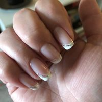 Wedding day nails...  again - 1