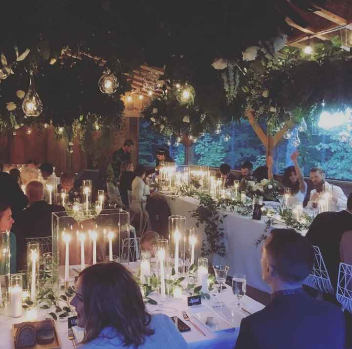 Inside the barn in the evening