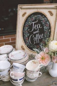 Tea and Coffee Bar for Brunch