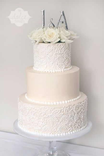 B. Traditional wedding cake