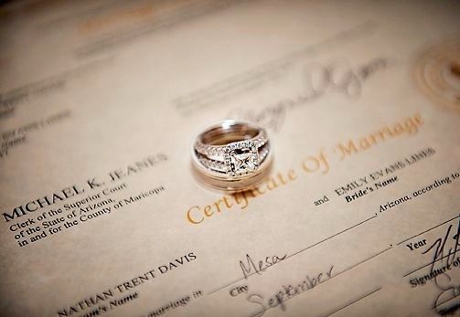 Do you have your marriage license?