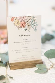 One menu per table