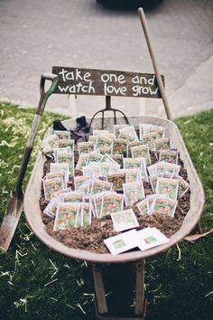 Wedding favours based on your values