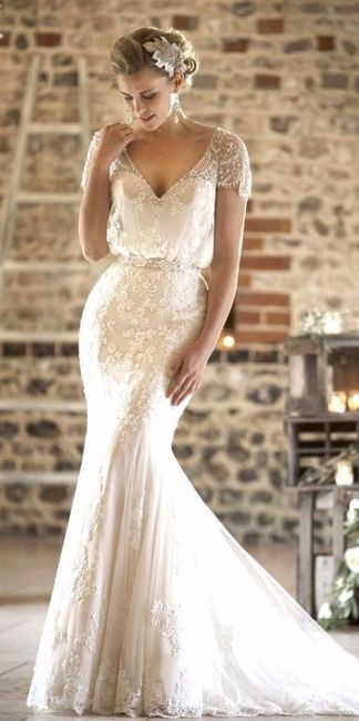 A. Romantic dress with jewelled details