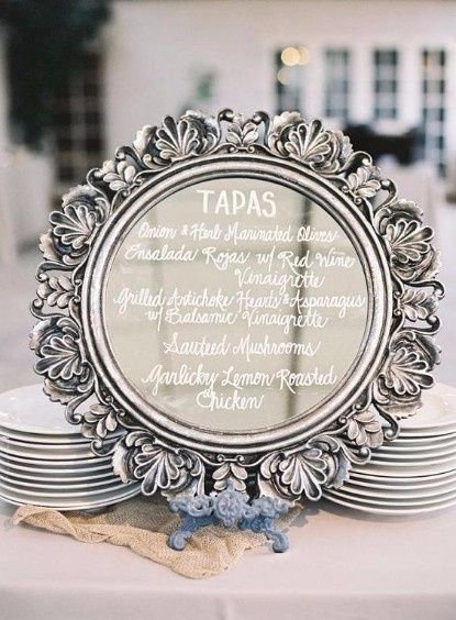 Mirror Menu Silver