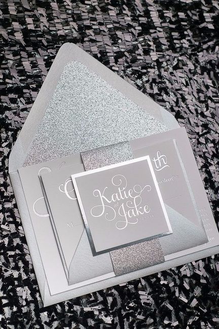 Silver Wedding Invitation