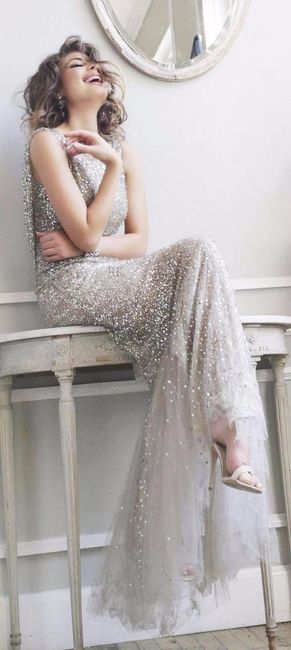 Silver Bridesmaid Dress