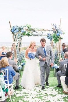 Blue Wedding Ceremony