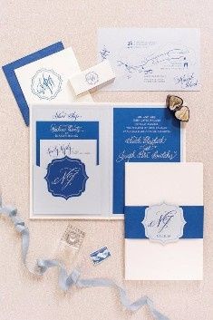 Blue Wedding Invitations